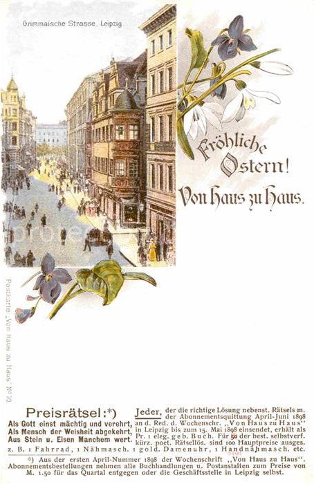 LEIPZIG Sachsen Grimmaische Strasse Froehliche Ostern