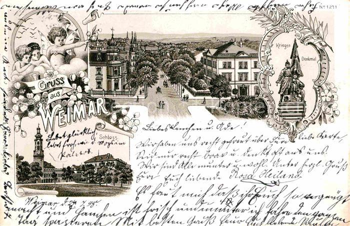 Weimar Thueringen Kriegerdenkmal Schloss