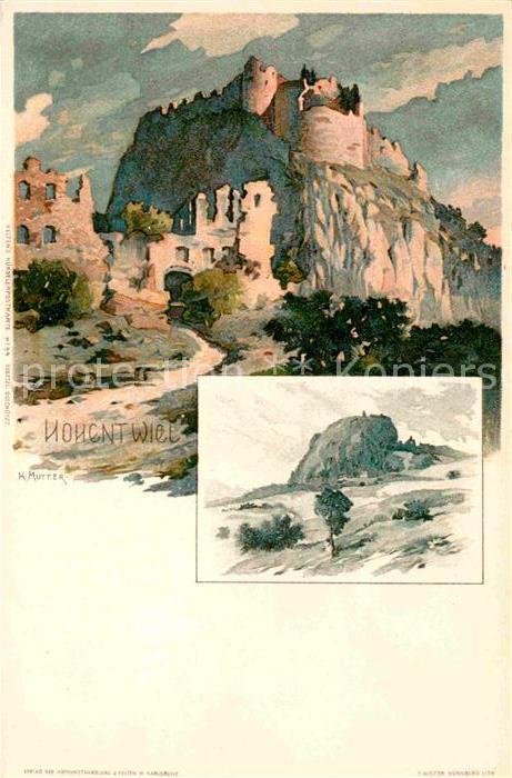 Hohentwiel Burgruinen K. Mutter