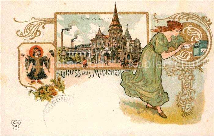 Muenchen Bayern Loewenbraeu. Keller