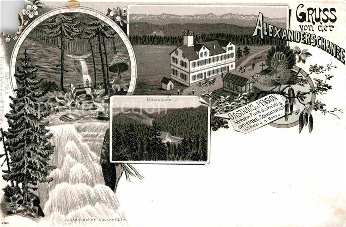 FREUDENSTADT BW Sankenbach-Wasserfaelle Gasthaus Alexanderschanze