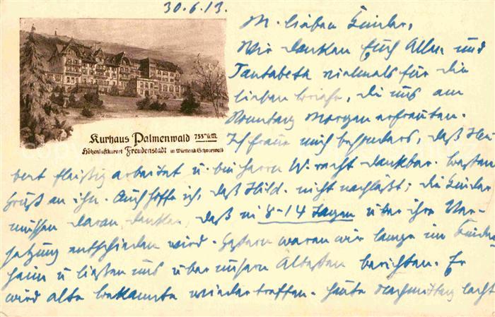 FREUDENSTADT BW Kurhaus Palmenwald