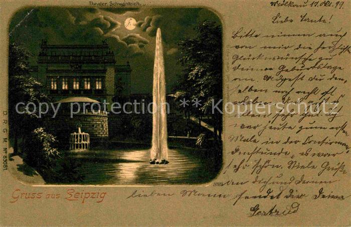 LEIPZIG Sachsen Theater Schwanenteich
