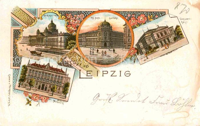 LEIPZIG Sachsen Conzerthaus Kgl. Amtsgericht Reichsgericht