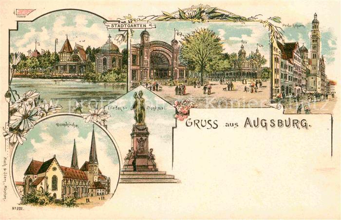 Augsburg Domkirche Friedensdenkmal Perlachturm