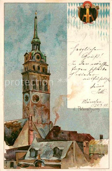 Muenchen Bayern Petersturm