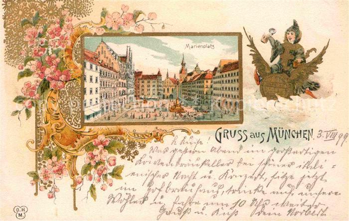 Muenchen Bayern Marienplatz