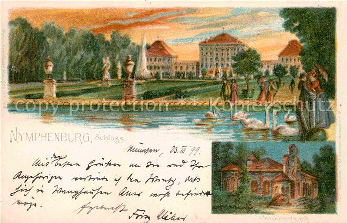Muenchen Bayern Nymphenburg Schloss