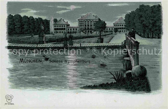 Muenchen Bayern Schloss Nymphenburg