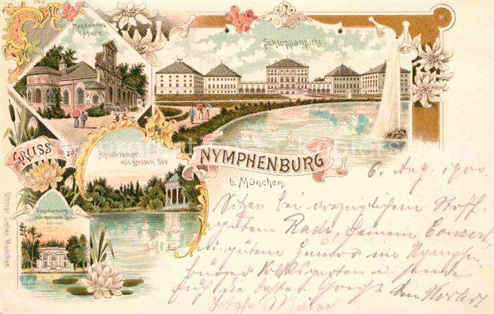 Nymphenburg Apollotempel grosse See Schloss
