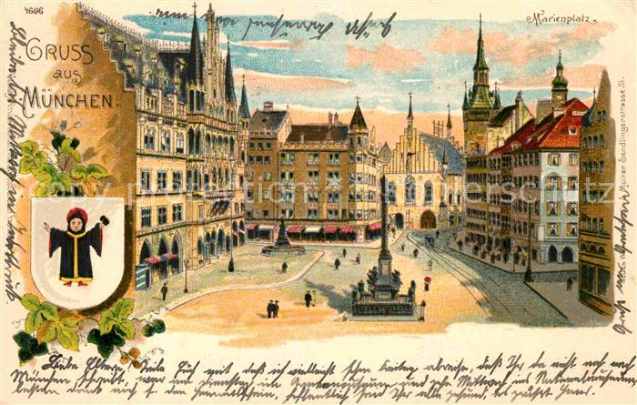 Muenchen Bayern Marienplatz