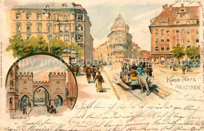 Muenchen Bayern Karls-Platz Karlstor