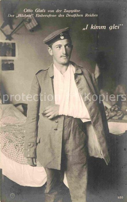 Zugspitze Otto Glatz WK I Soldat