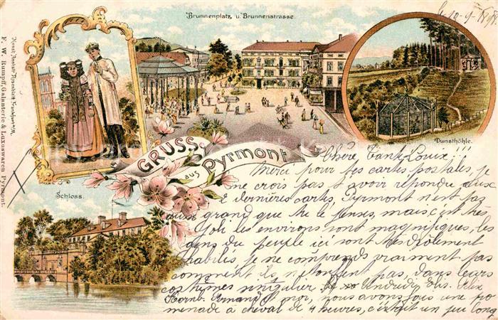 Bad Pyrmont Brunnenplatz Schloss Dunsthoehle