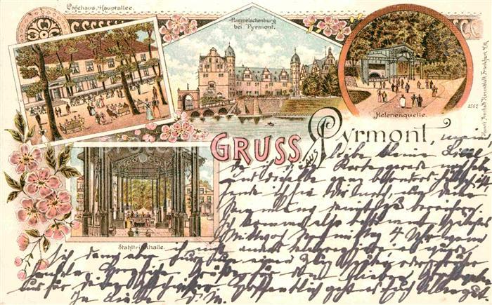 Bad Pyrmont Helenenquelle Cafehaus Hauptallee