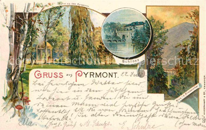 Bad Pyrmont Schloss Friedensthal Kurgarten