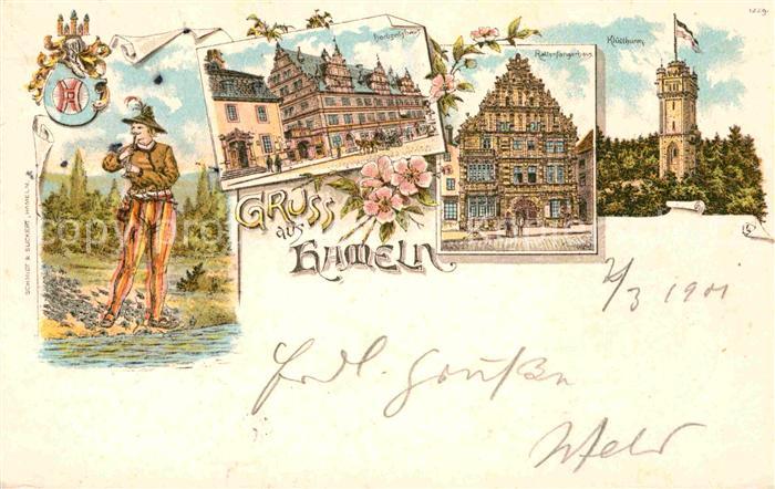 Hameln Weser Hochzeitshaus Rattenfaengerhaus Kluetturm