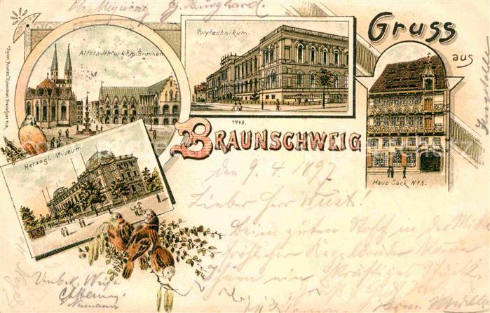 BRAUNSCHWEIG  CITY Polytechnikum Herzogl. Museum Altstadtmarkt