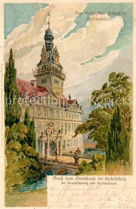 Wolfenbuettel Sternhaus Lechelnholz Schloss Kuenstlerkarte