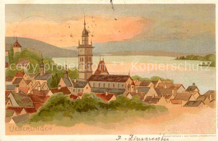 ueberlingen Bodensee Kuenstlerkarte