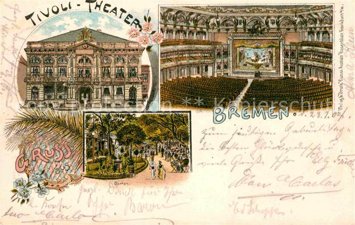 BREMEN  CITY Tivoli-Theater Garten