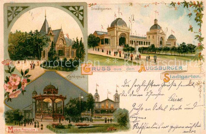 Augsburg Stadtgarten Cafe-Haus Musik-Pavillon