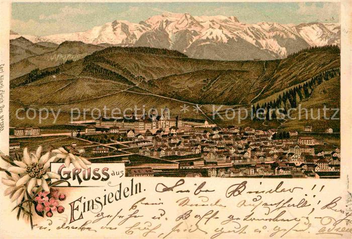 Einsiedeln SZ Ortsnansicht