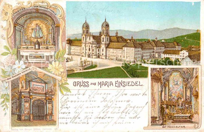 Einsiedeln SZ Kloster Maria Einsiedeln Hochaltar Gnaden Kapelle