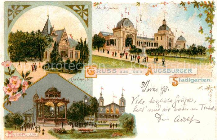 Augsburg Stadtgarten Cafe-Haus Musik-Pavillon