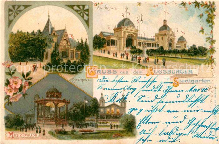 Augsburg Stadtgarten Cafe-Haus Musik-Pavillon