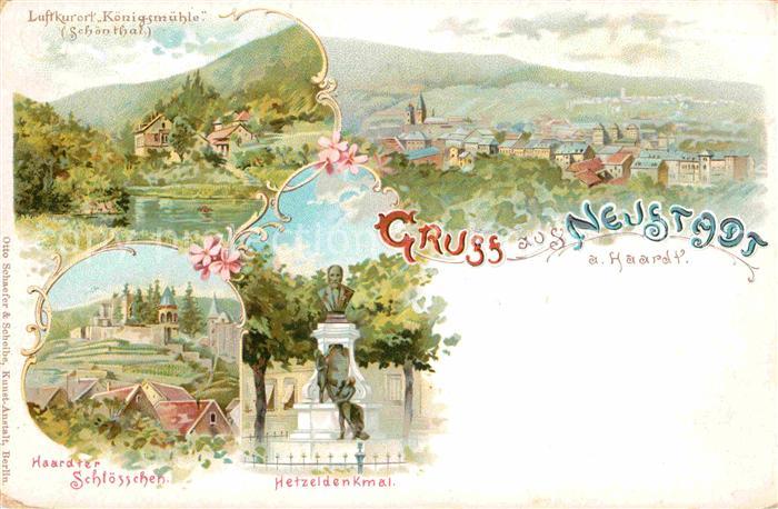 Neustadt Haardt Hetzeldenkmal Haardter Schloesschen Koenigsmuehle