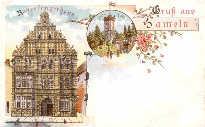 Hameln Weser Rattenfaengerhaus Kluettrum