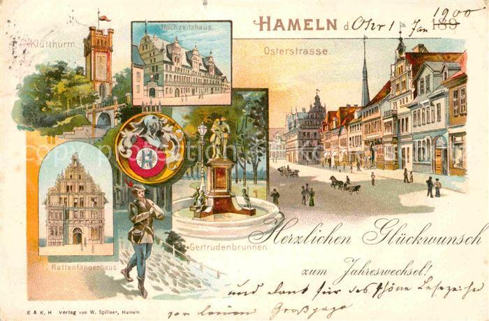 Hameln Weser Osterstrasse Hochzeitshaus Kluetturm