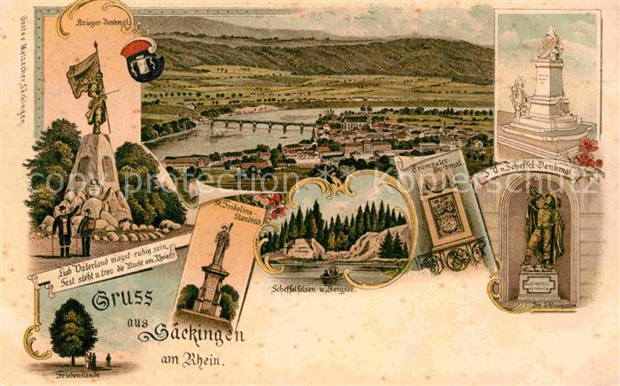 Bad Saeckingen Kriegerdenkmal Friedenslinde St. Fridolin