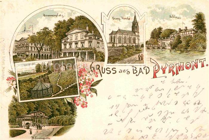 Bad Pyrmont Schloss evangelische Kirche Brunnenplatz