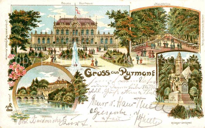 Bad Pyrmont Neues Kurhaus Kriegerdenkmal Hauptallee