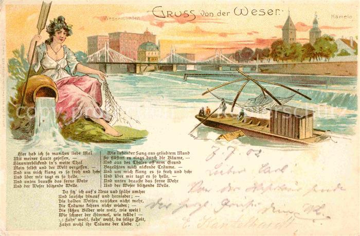 Hameln Weser Weserlied Boot