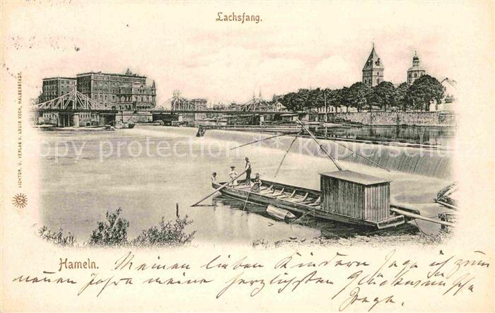 Hameln Weser Lachsfang