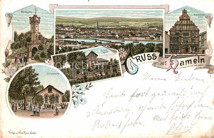 Hameln Weser Rattenfaengerhaus Finkenborn Kluetturm