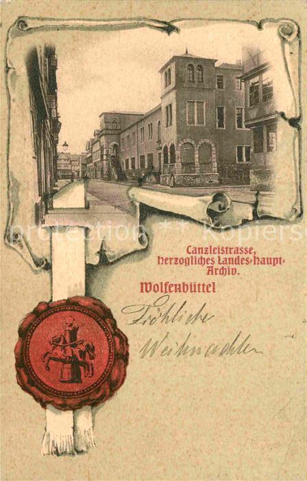 Wolfenbuettel Canzleistrasse Herzogl. Landeshauptarchiv