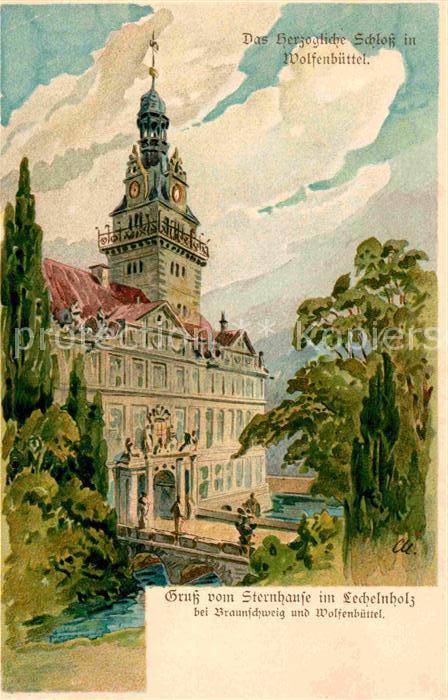 Wolfenbuettel Herzogl. Schloss Kuenstlerkarte