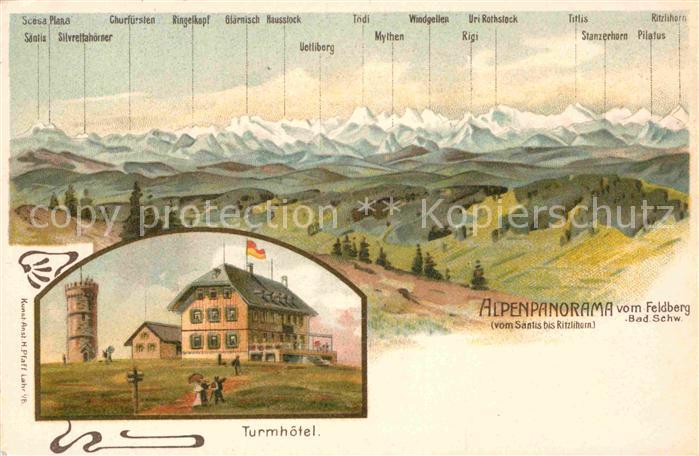 Feldberg Schwarzwald Turmhotel Uetliberg Titlis Rigi