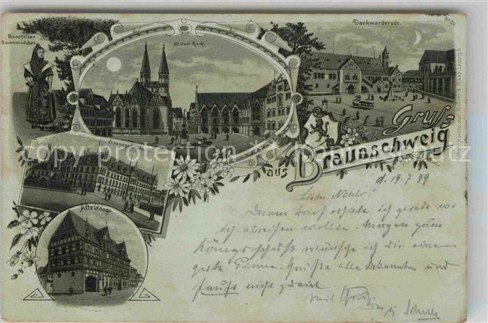 BRAUNSCHWEIG  CITY Altstadt-Markt Dankwarderode Finanzgebaeude Alte Waage