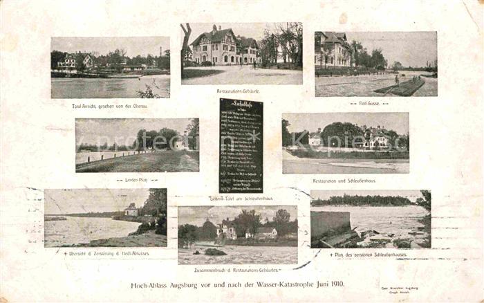 Augsburg Linden-Platz Schleussenhaus Floss-Gasse