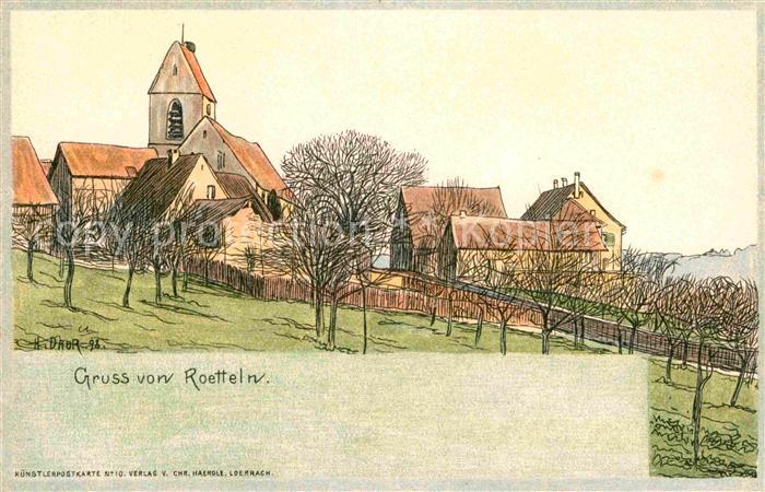 Roetteln Roettelweiler Kuenstlerkarte
