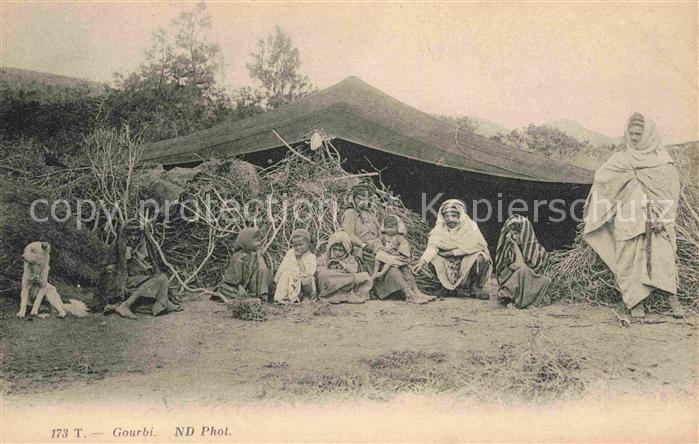 Typen Arabien Gourbi