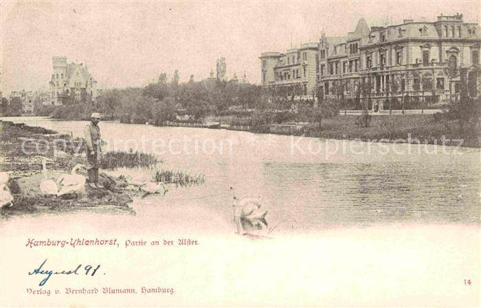 Uhlenhorst Partie an der Alster