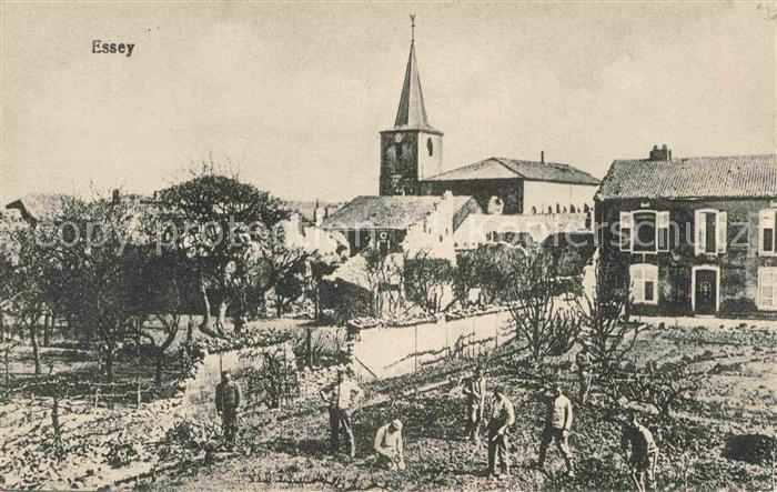 Essey-les-Nancy Kirche Kriegsschauplatz