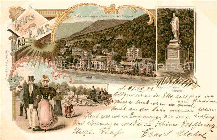 Bad Ems Kaiser-Wilhelm-Denkmal Schweizerhaus