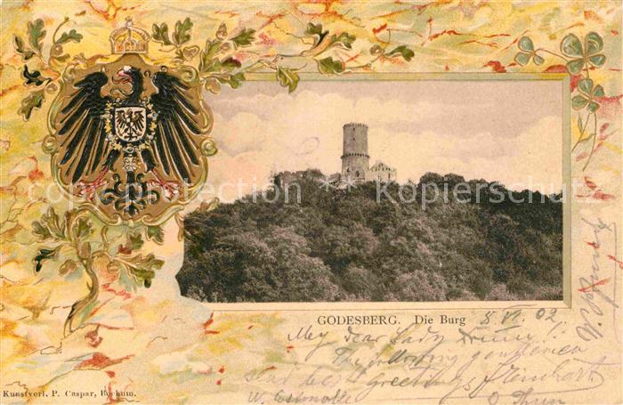 Bad Godesberg Godesburg Litho